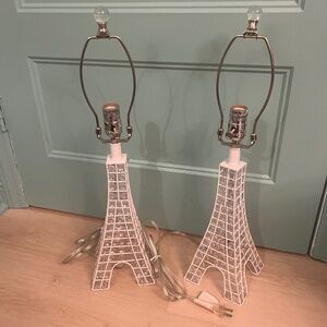 Eiffel Tower Crystal Lamps Set of 2